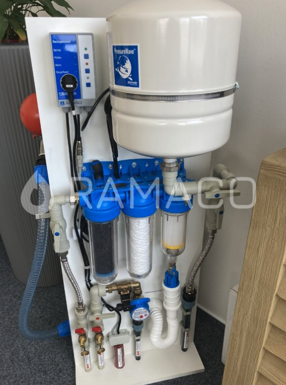 Vnitřní instalace systému pro využití dešťové vody v domě i zahradě