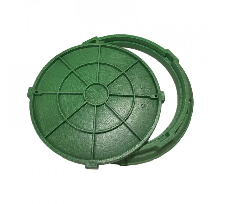 Univerzální poklop v rámu se zámkem - zelený