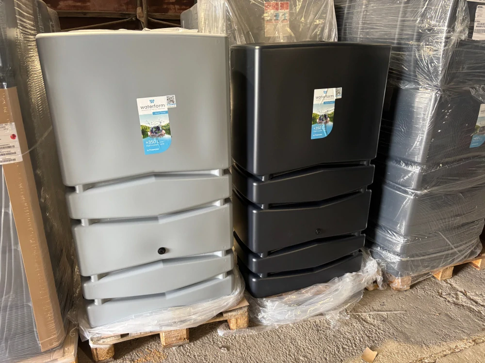 Nádrž na dešťovou vodu Aqua Tower, světle šedá, 350 l