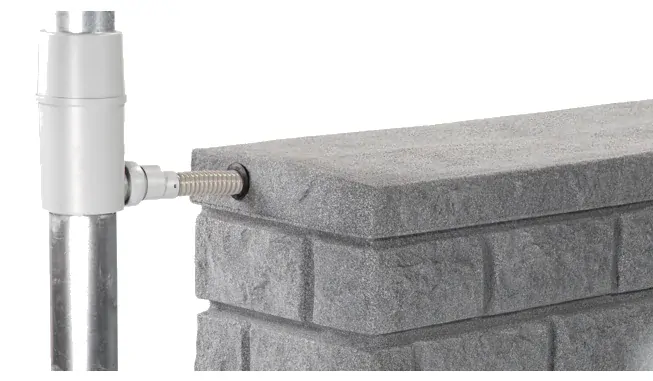 Nadzemní design nádrž Rocky wall dark granite 400 l