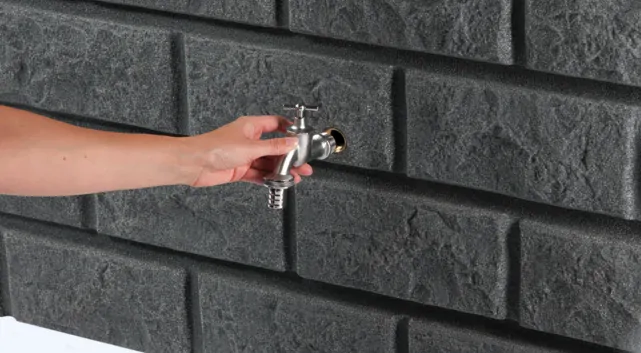 Nadzemní design nádrž Rocky wall dark granite 400 l