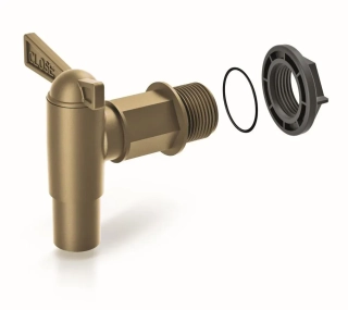 Kohoutek k sudu plastový, zlatý